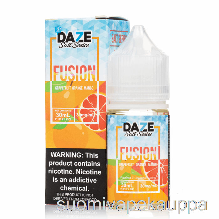 Vape Box Jääkylmä Greippi Appelsiini Mango - 7 Daze Fuusiosuolaa - 30ml 50mg